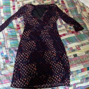 Esprit dress with sheer sleeves